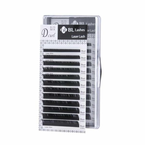 BL Lashes Blink Laser Mink Lash Eyelash Extensions (D-Curl 0.15 MIX)